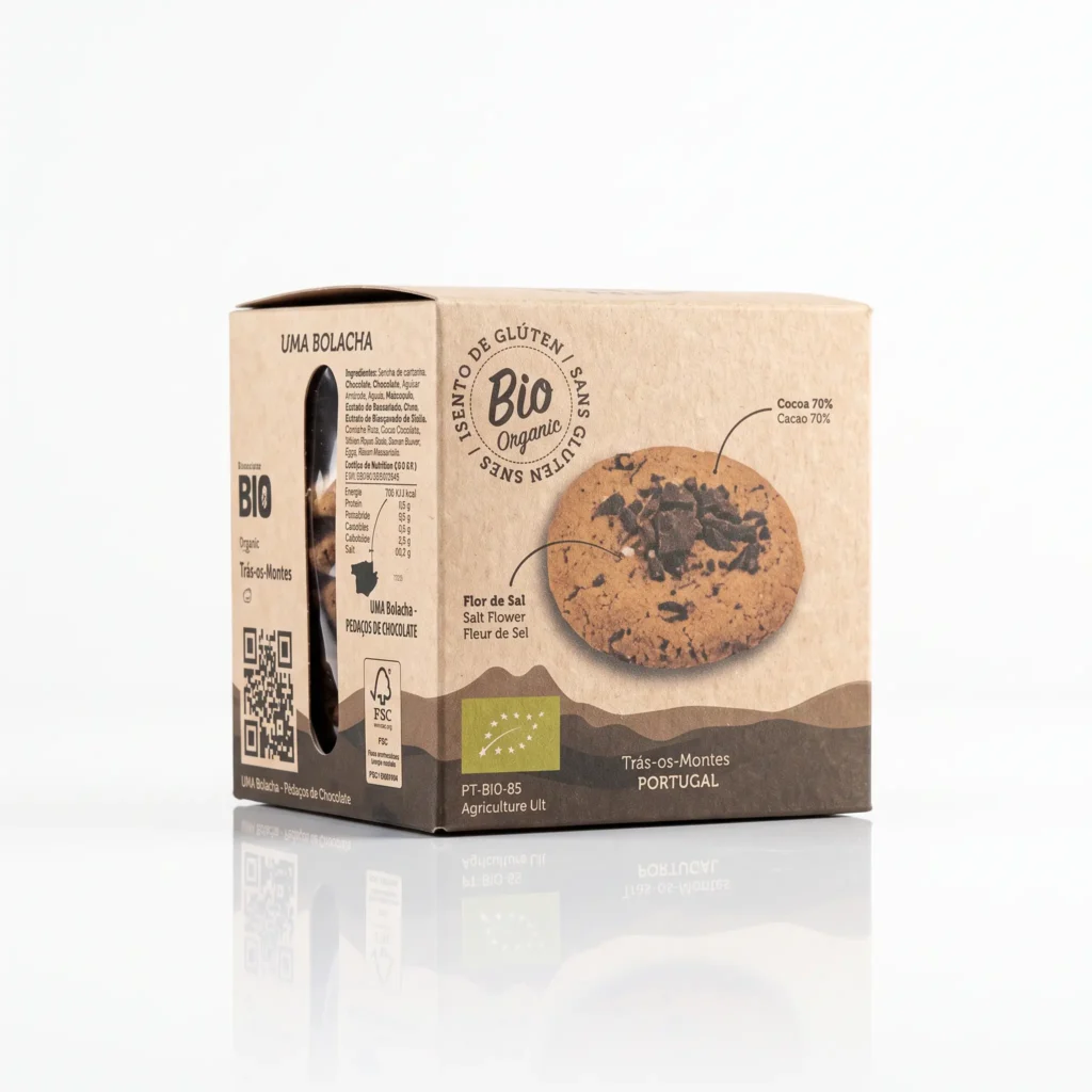 Bolachas Artesanais com Pedaços de Chocolate UMA 120 g